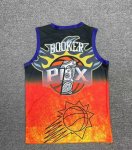 NBA 1 Booker Phoenix Suns Hip hop basketball Maillot imprimé